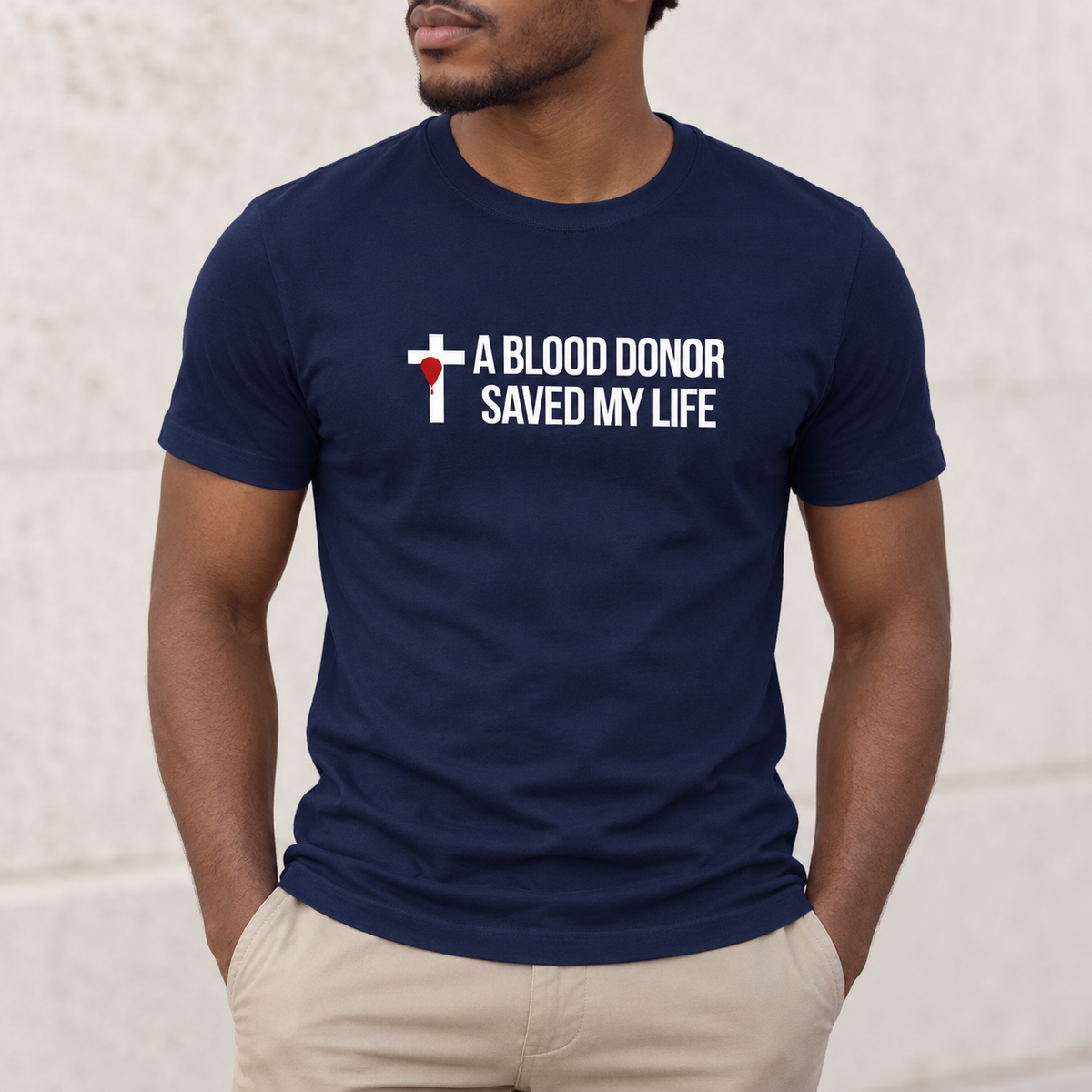 T-shirt unisexe - A blood donor saved my life