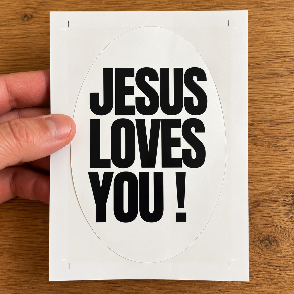Sticker Jesus Loves You !
