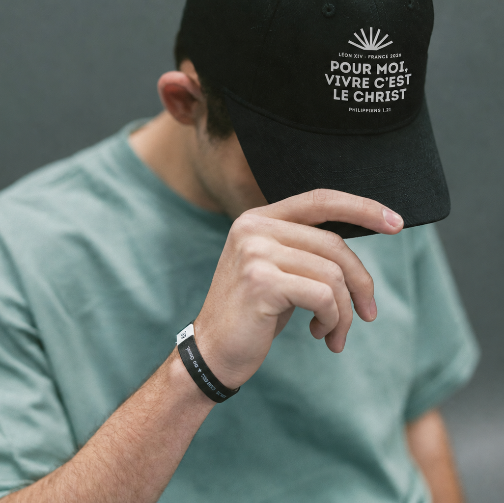 Casquette Pape Léon XIV "Pour moi, vivre c'est le Christ"