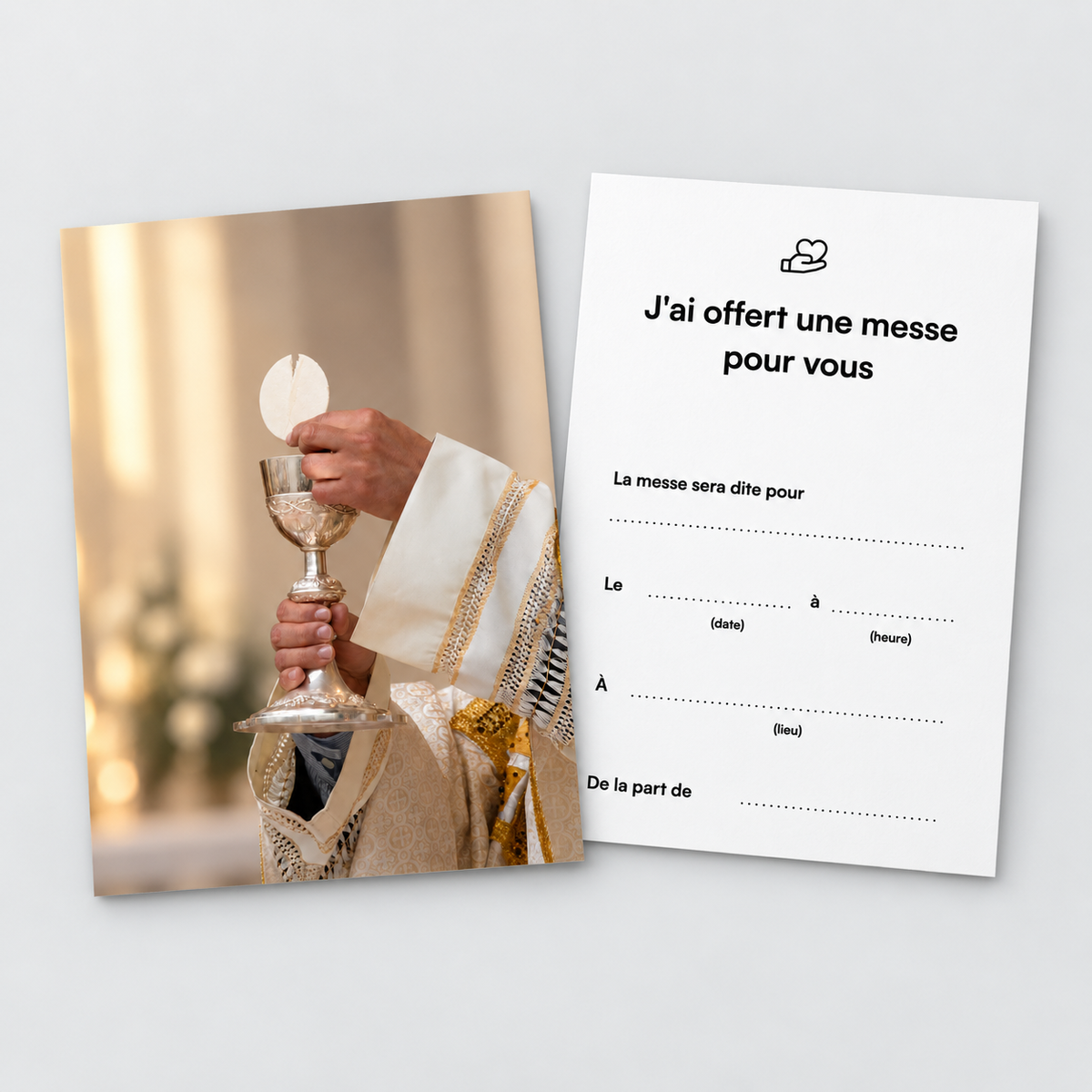 Offrande de Messe - Lot de 50 cartes