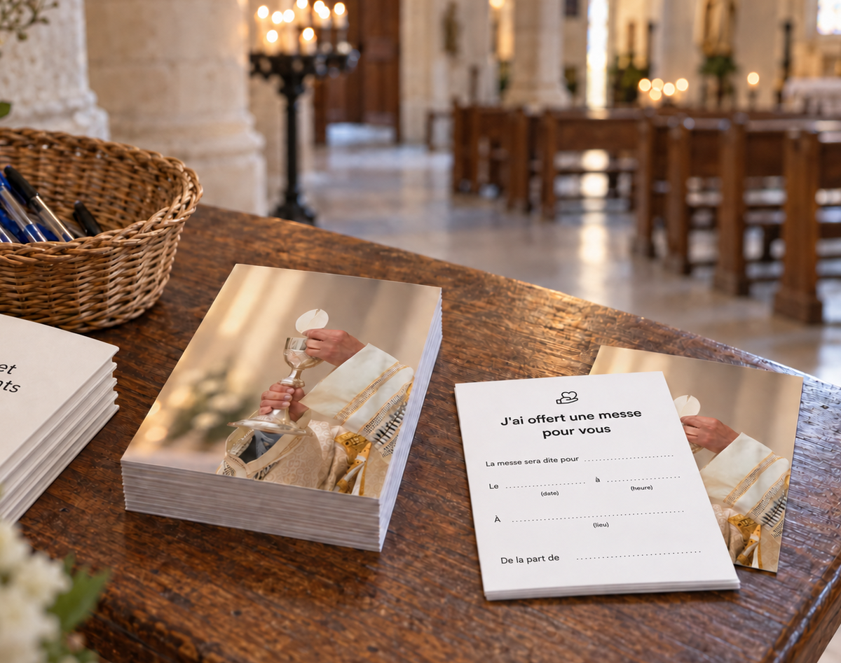 Offrande de Messe - Lot de 50 cartes