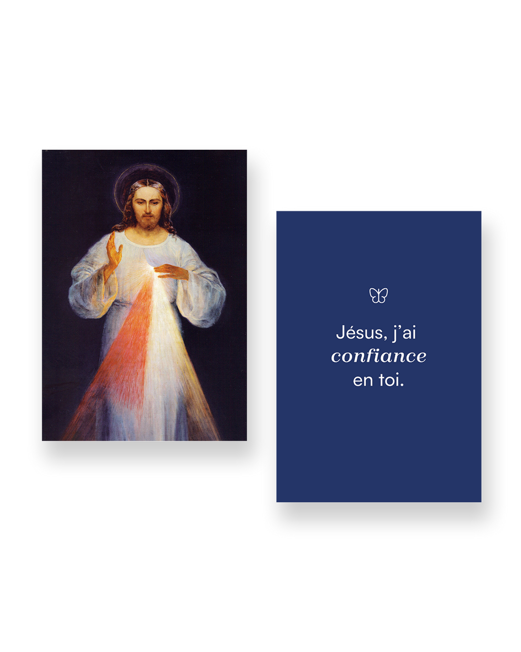 Carte Jésus Miséricordieux