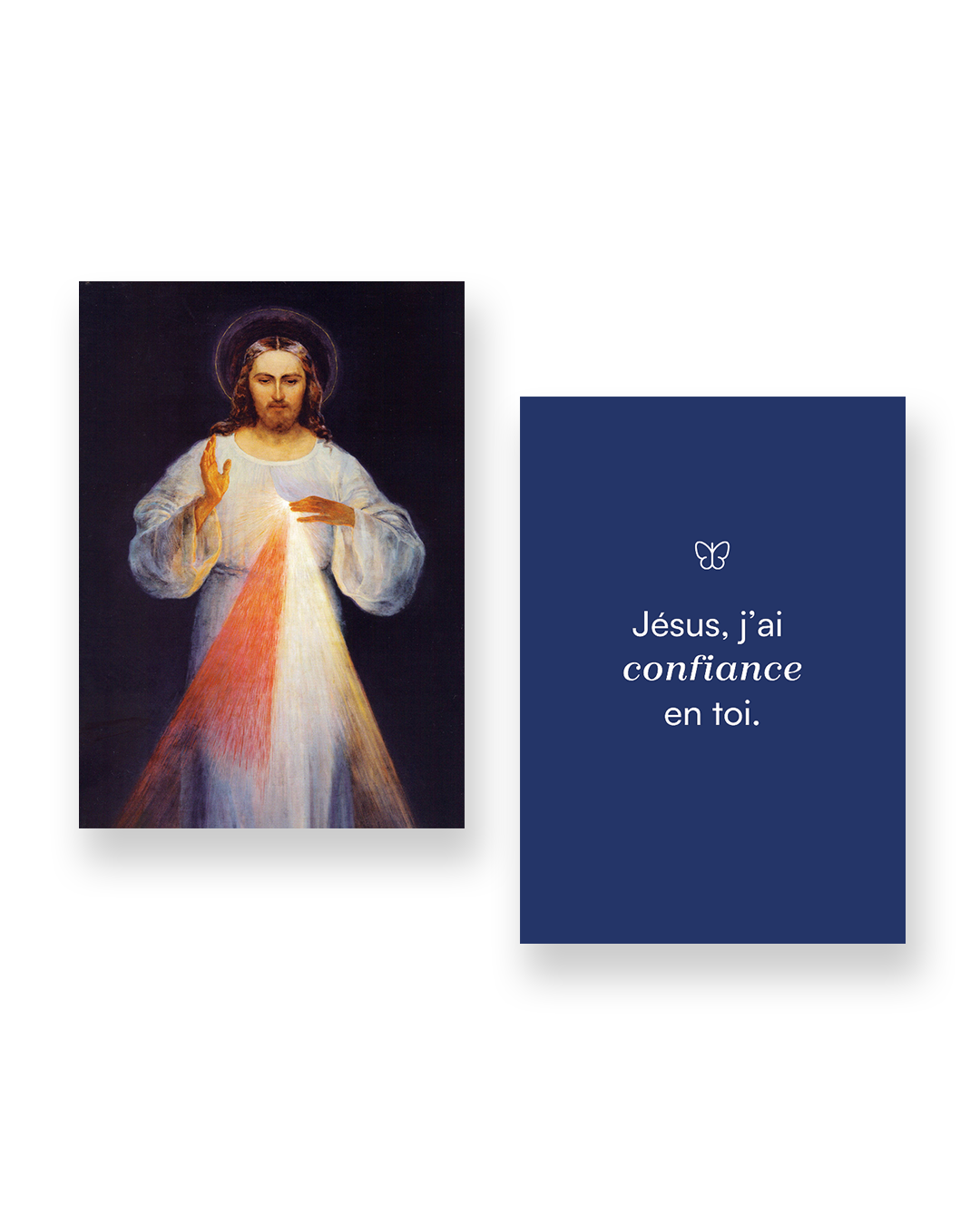 Carte Jésus Miséricordieux