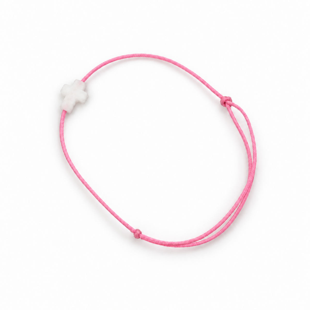Bracelet fille Croix nacrée