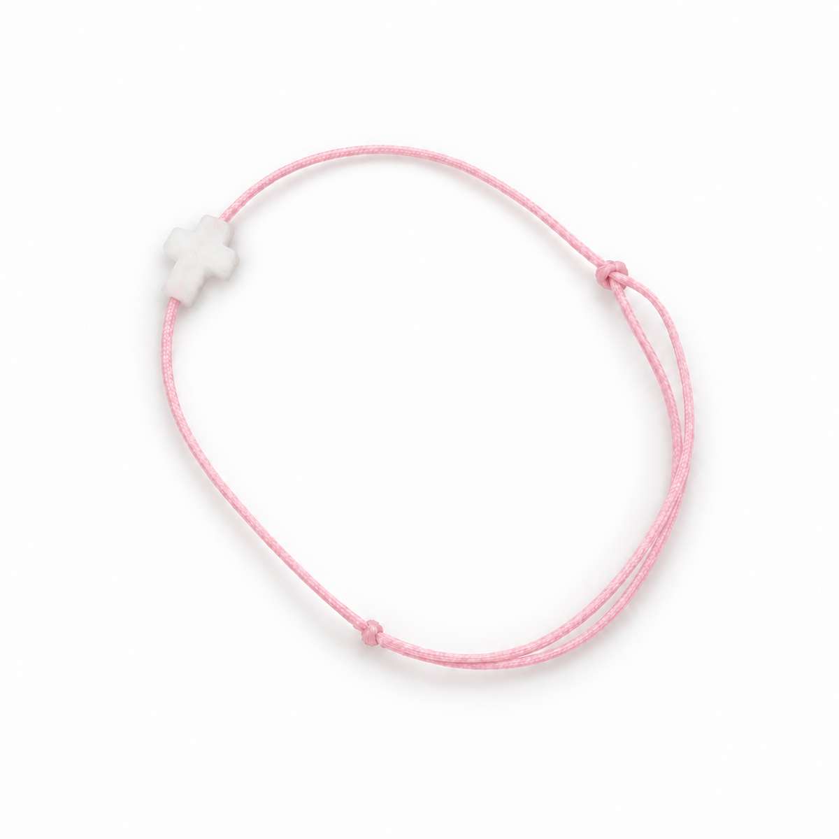 Bracelet fille Croix nacrée