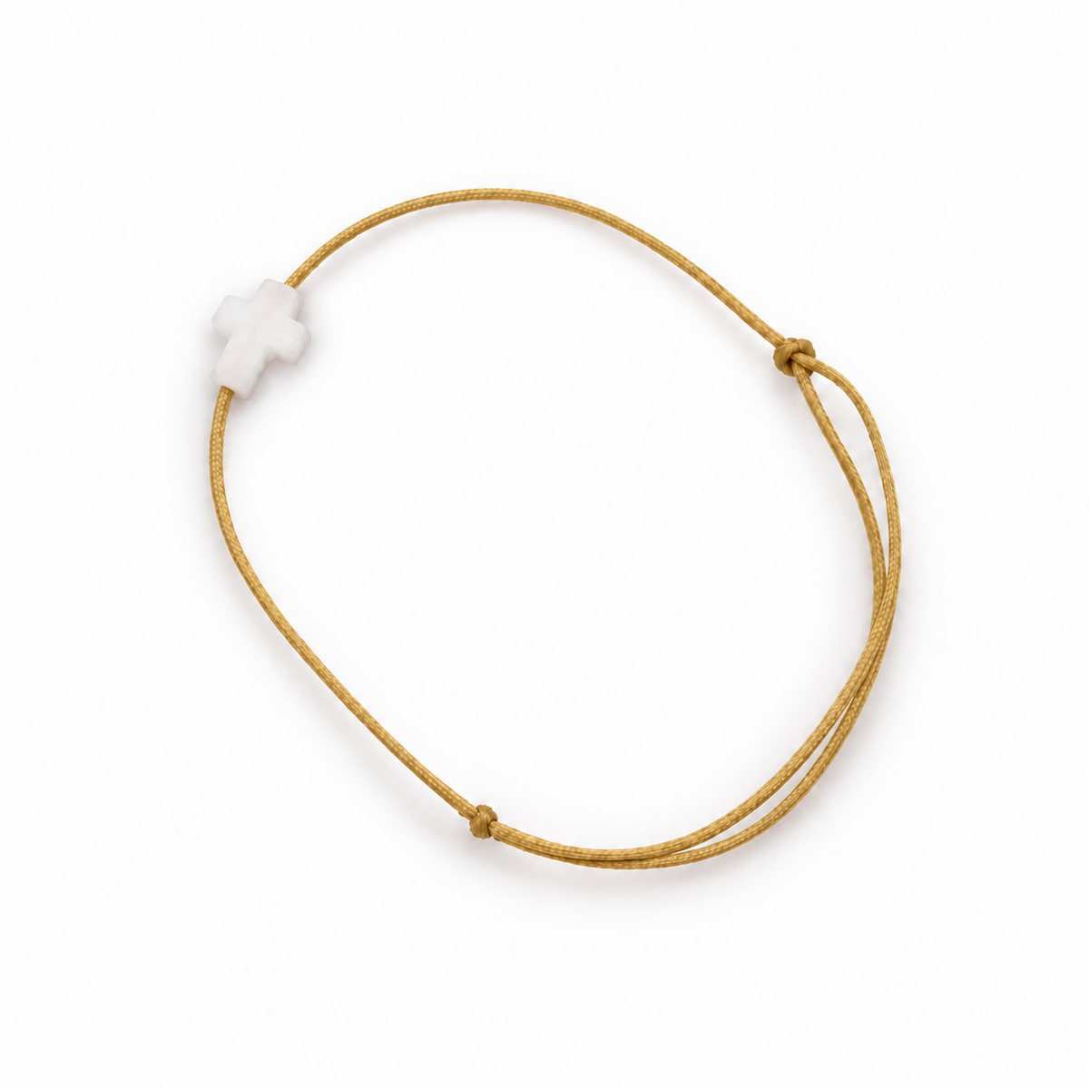 Bracelet fille Croix nacrée