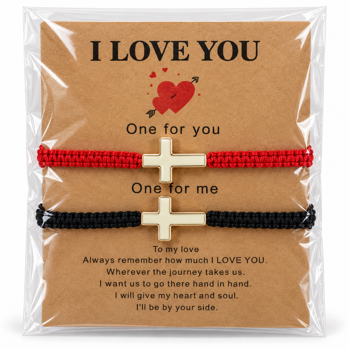 Bracelets couple « I Love You »