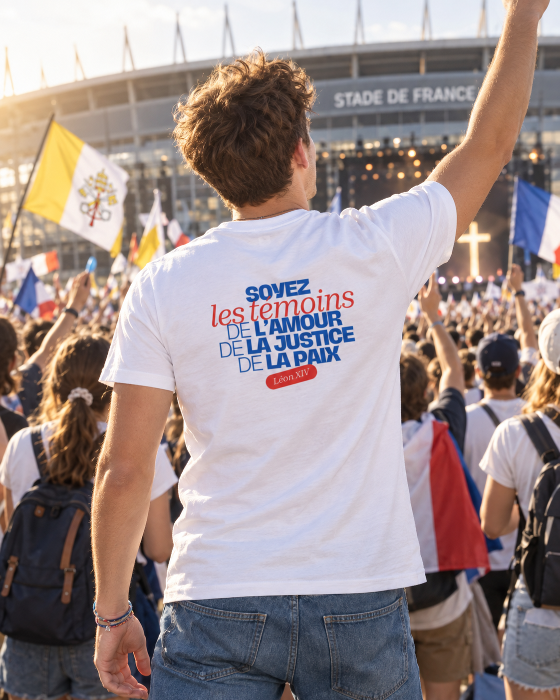 T-shirt Pape Léon XIV "Soyez des témoins !"