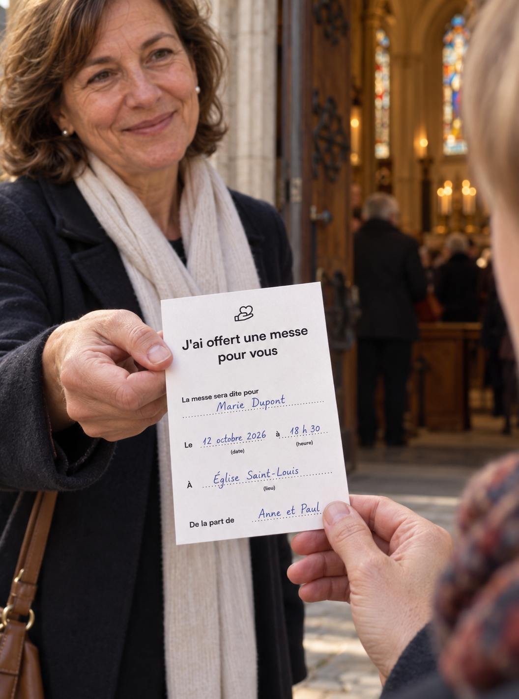 Offrande de Messe - Lot de 50 cartes