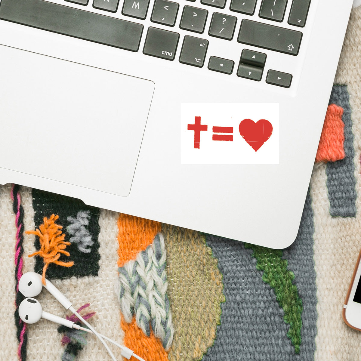 Sticker Croix = Amour