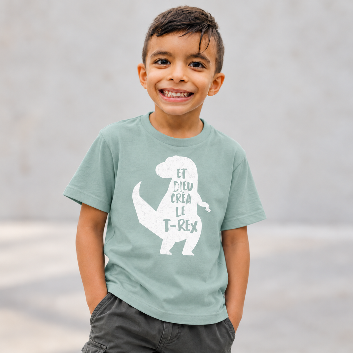 T-shirt enfant - Et Dieu créa le T-rex