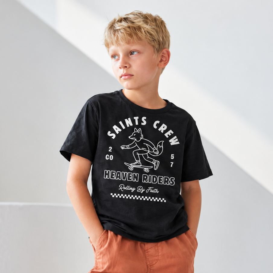 Saints crew - T-shirt coton bio