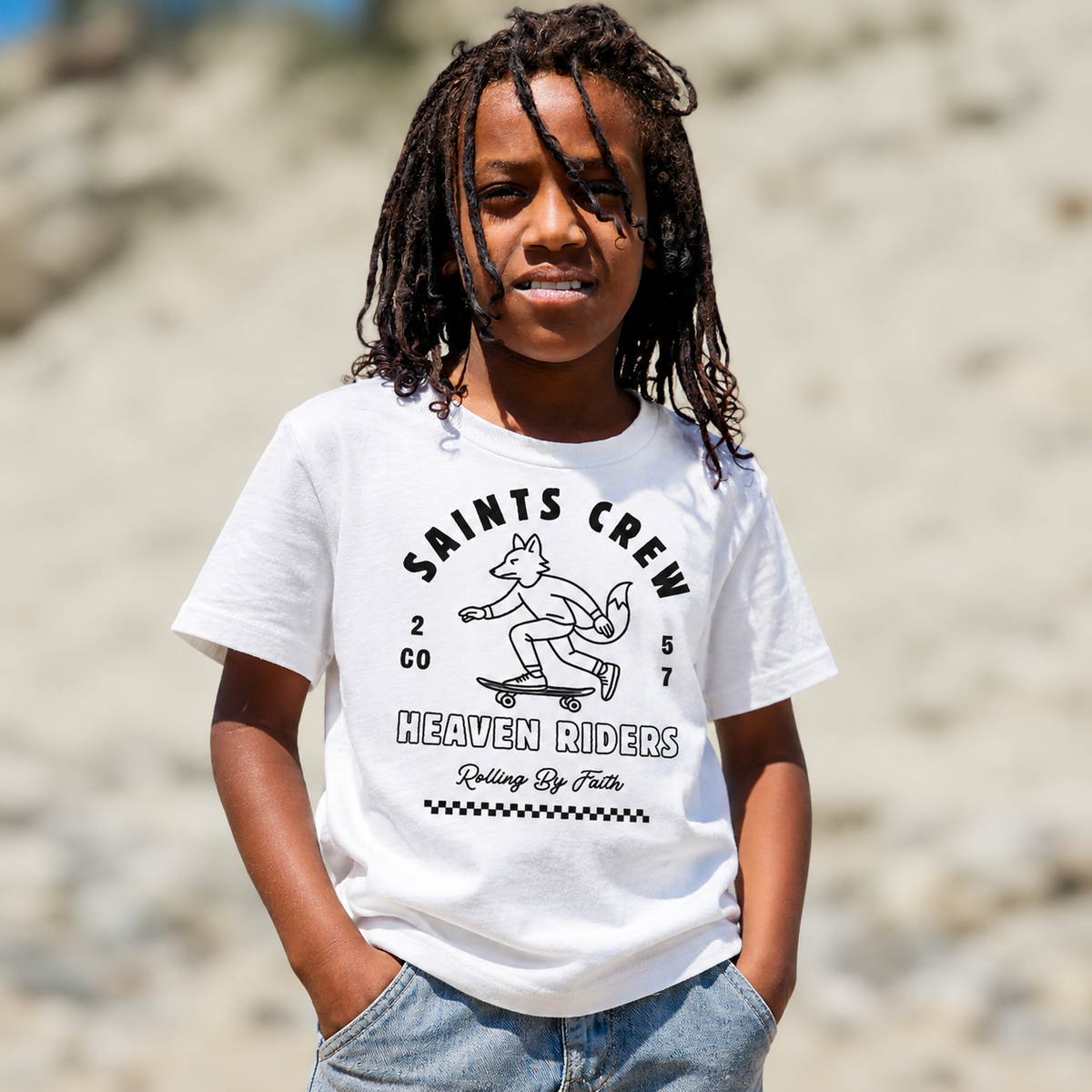 Saints crew - T-shirt coton bio