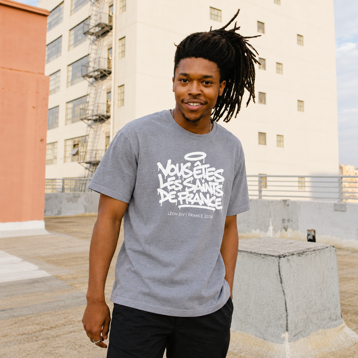 Léon XIV "Vous êtes les saints de France" - T-shirt H/F
