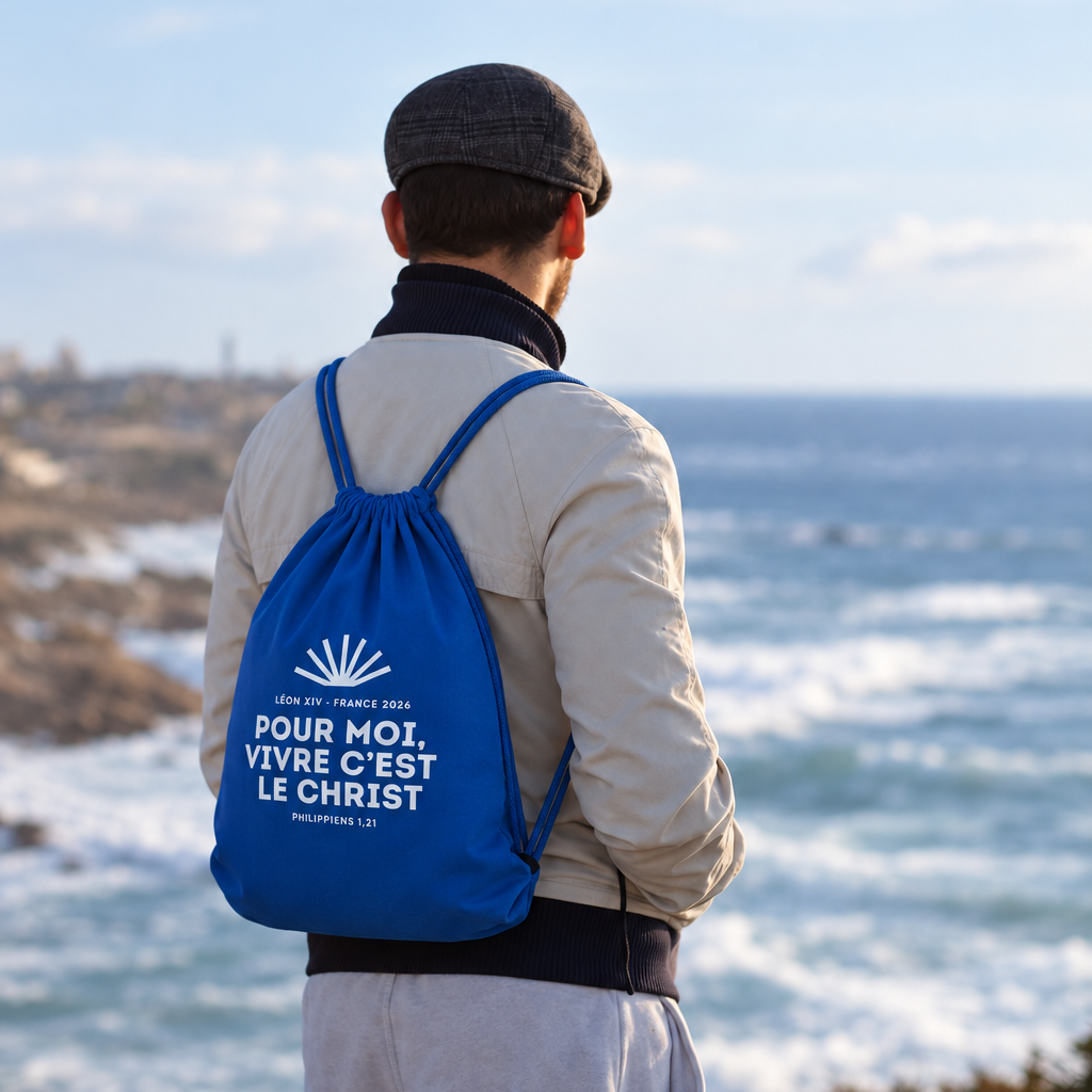 Léon XIV "Pour moi, vivre c'est le Christ" - Sac à cordelettes