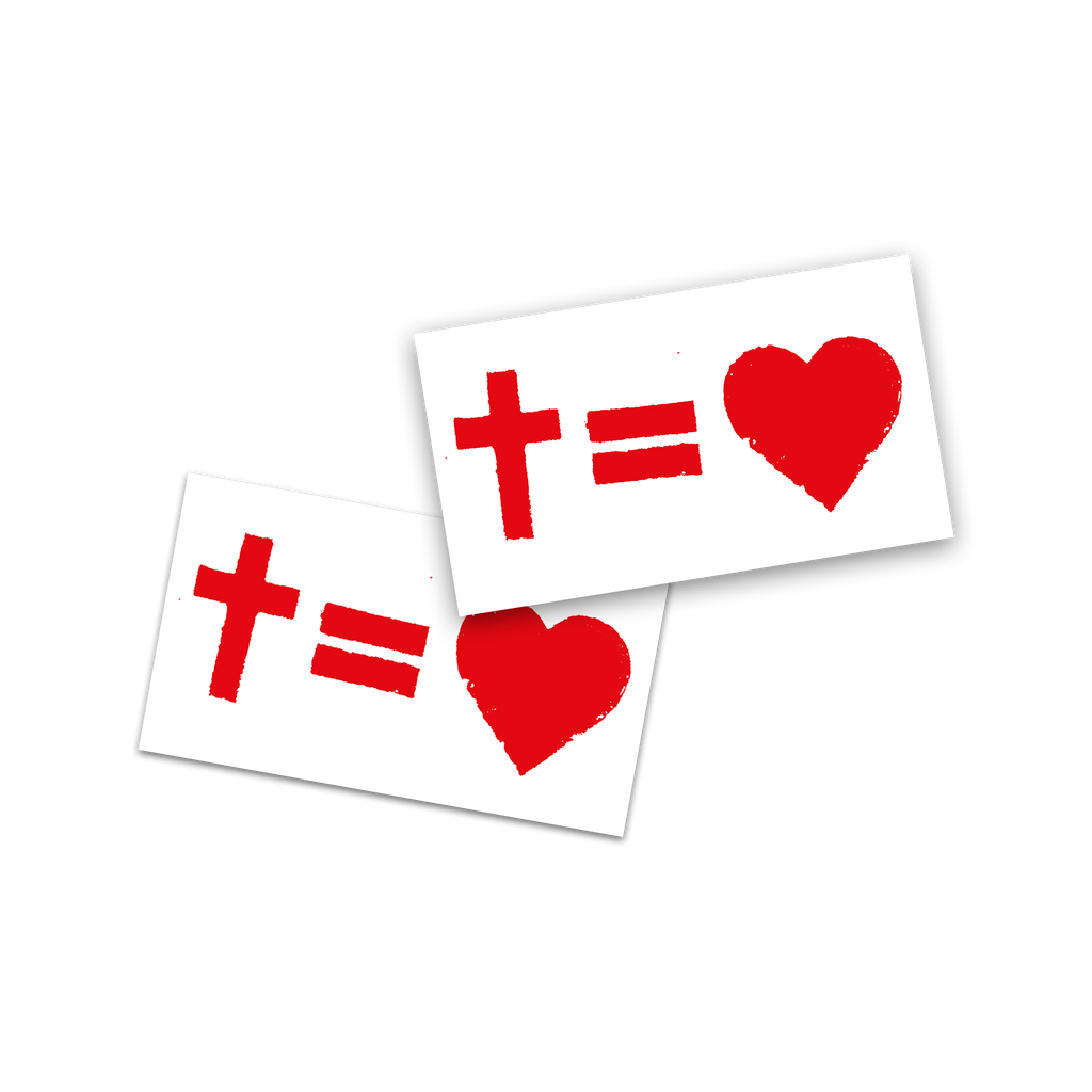 Sticker Croix = Amour