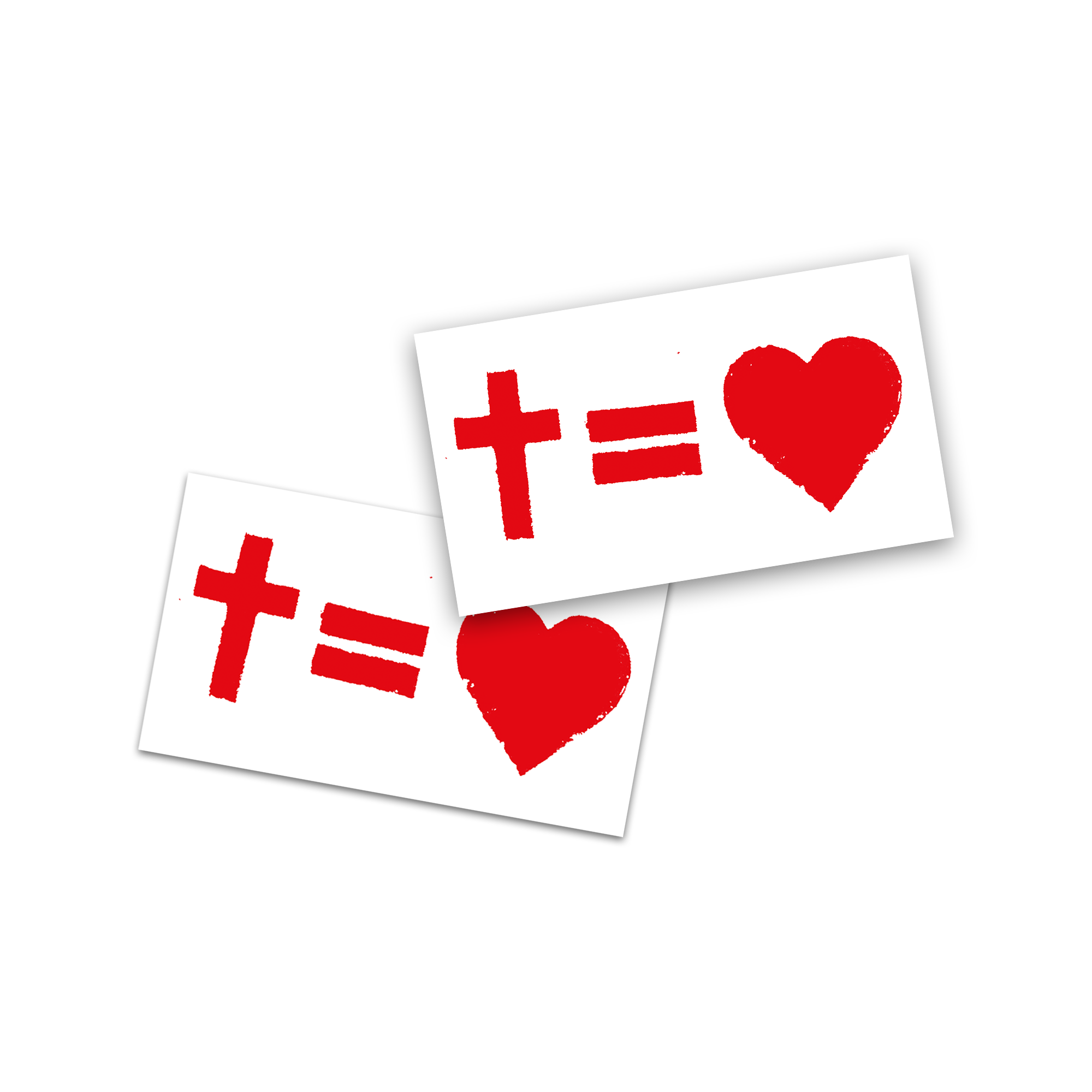 Sticker Croix = Amour