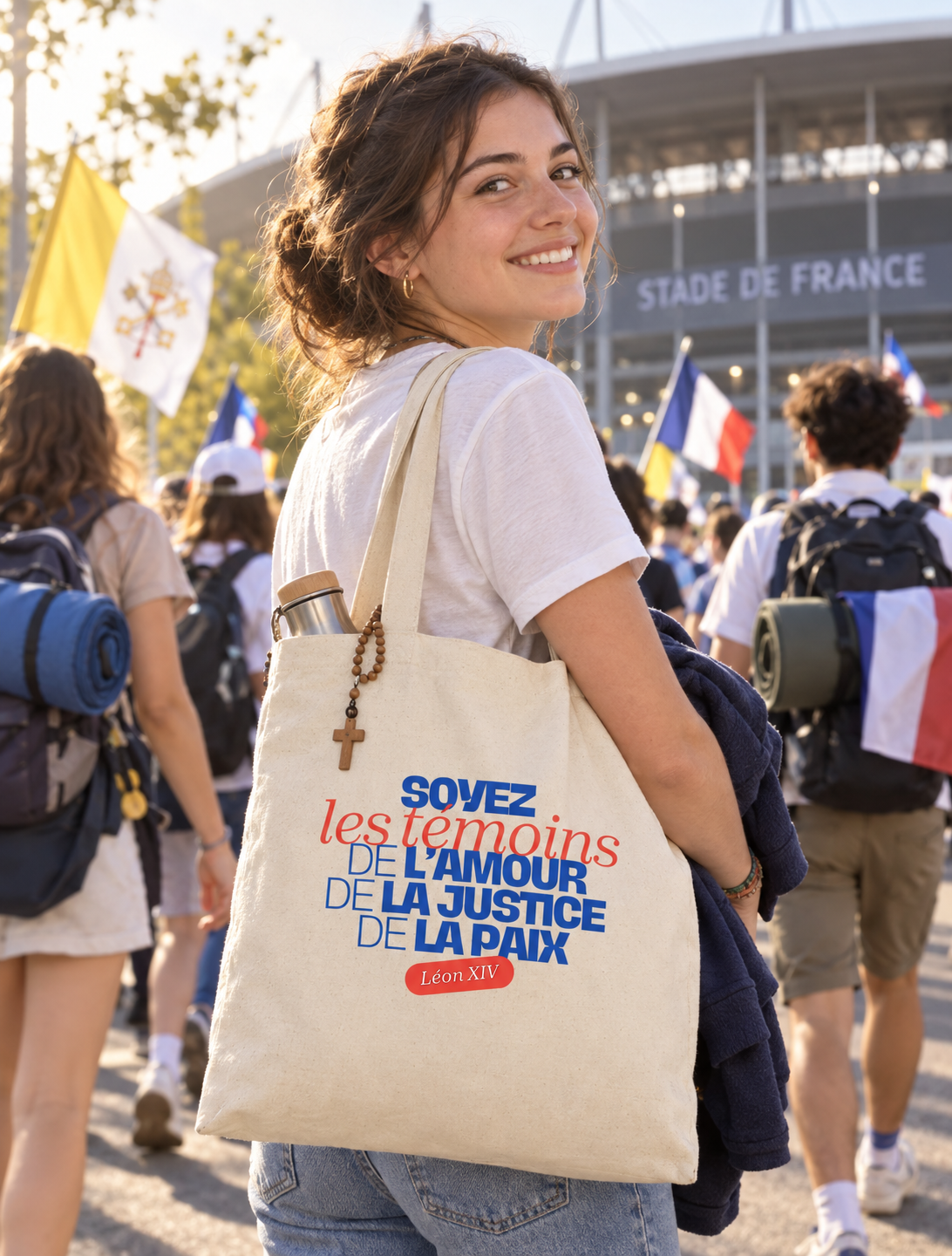 Totebag Léon XIV en France "Soyez des témoins !"