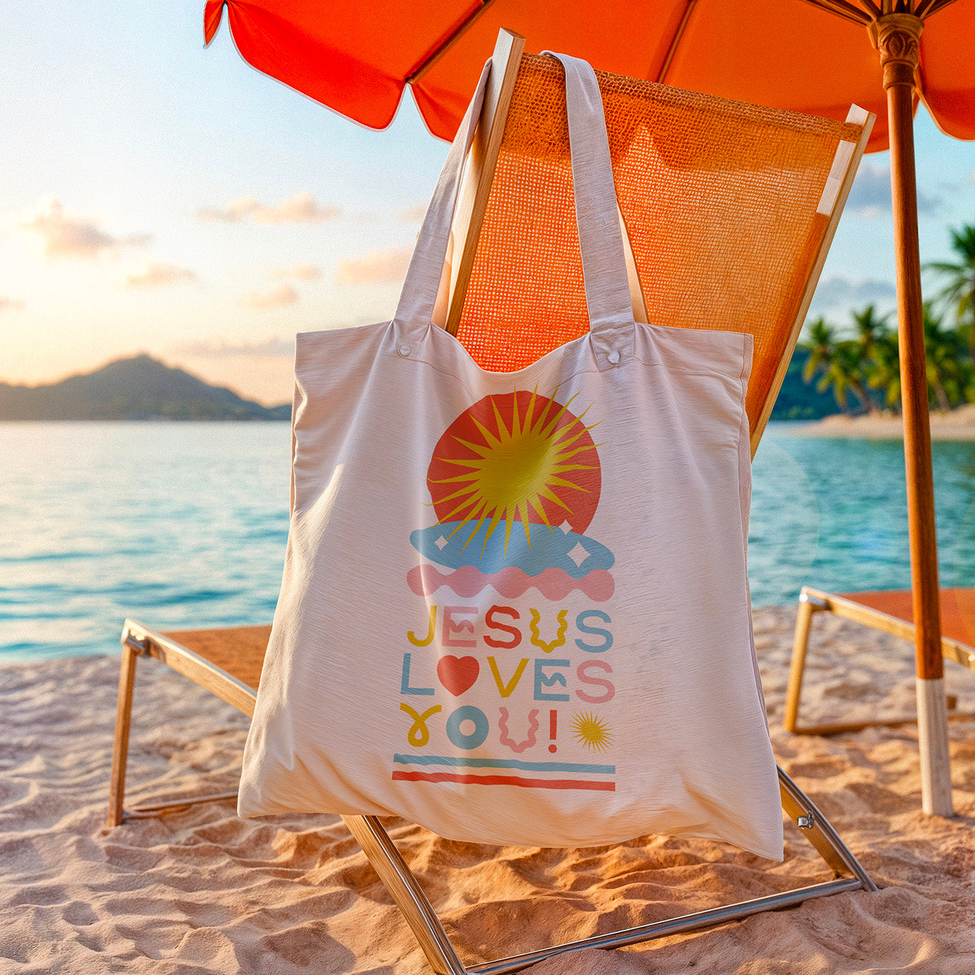 Tote bag Jesus Loves You