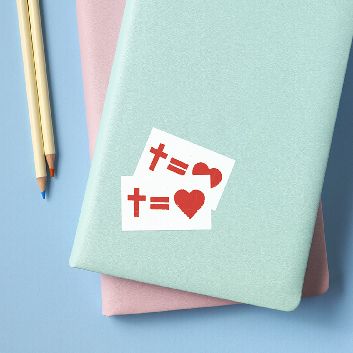 Sticker Croix = Amour