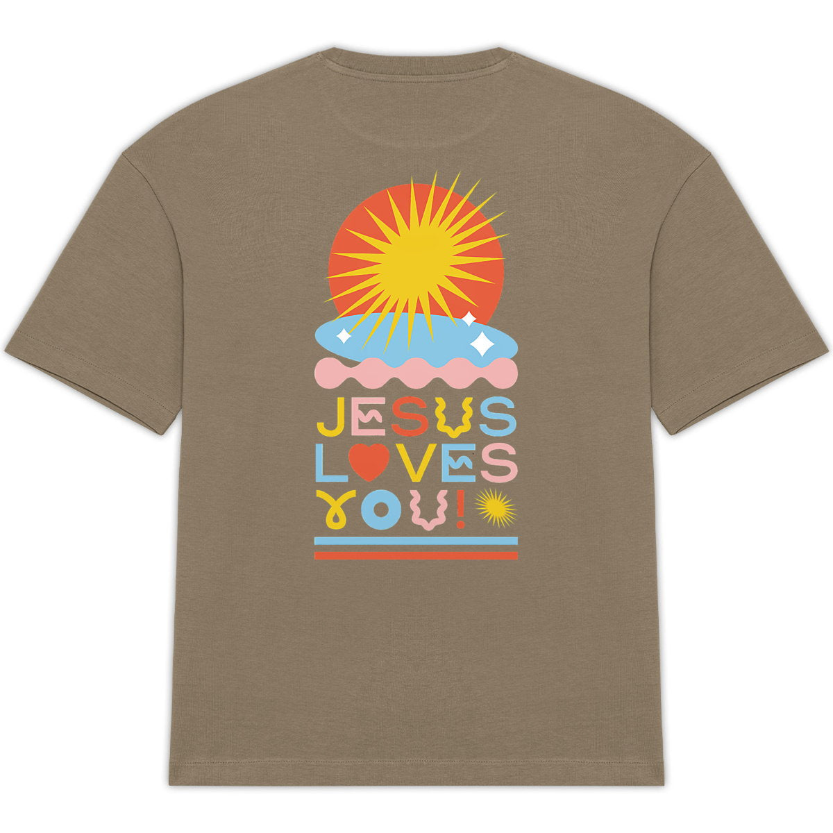 Jesus Loves You - T-shirt unisexe Oversize - dos_0
