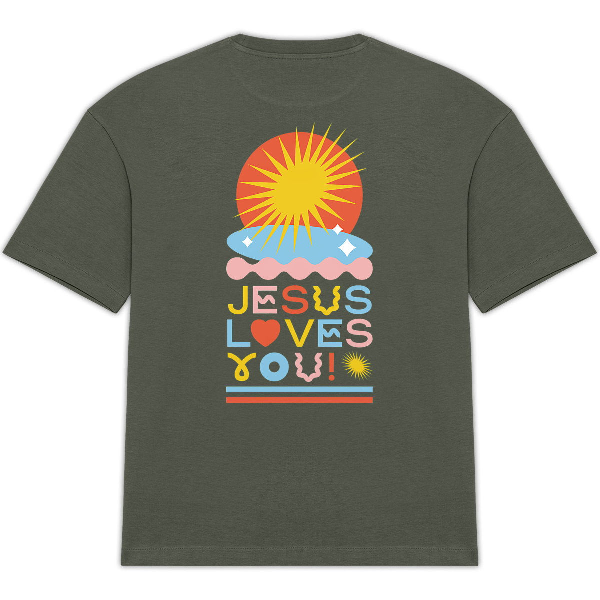 Jesus Loves You - T-shirt unisexe Oversize - dos_1