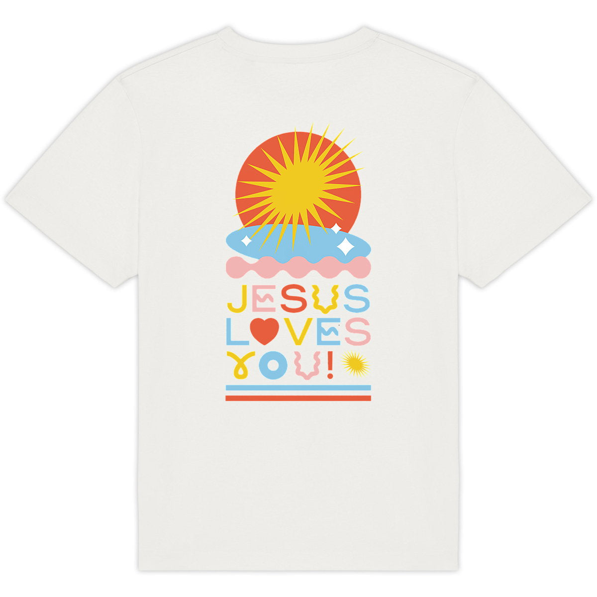 Jesus Loves You - T-shirt unisexe Oversize - dos_2