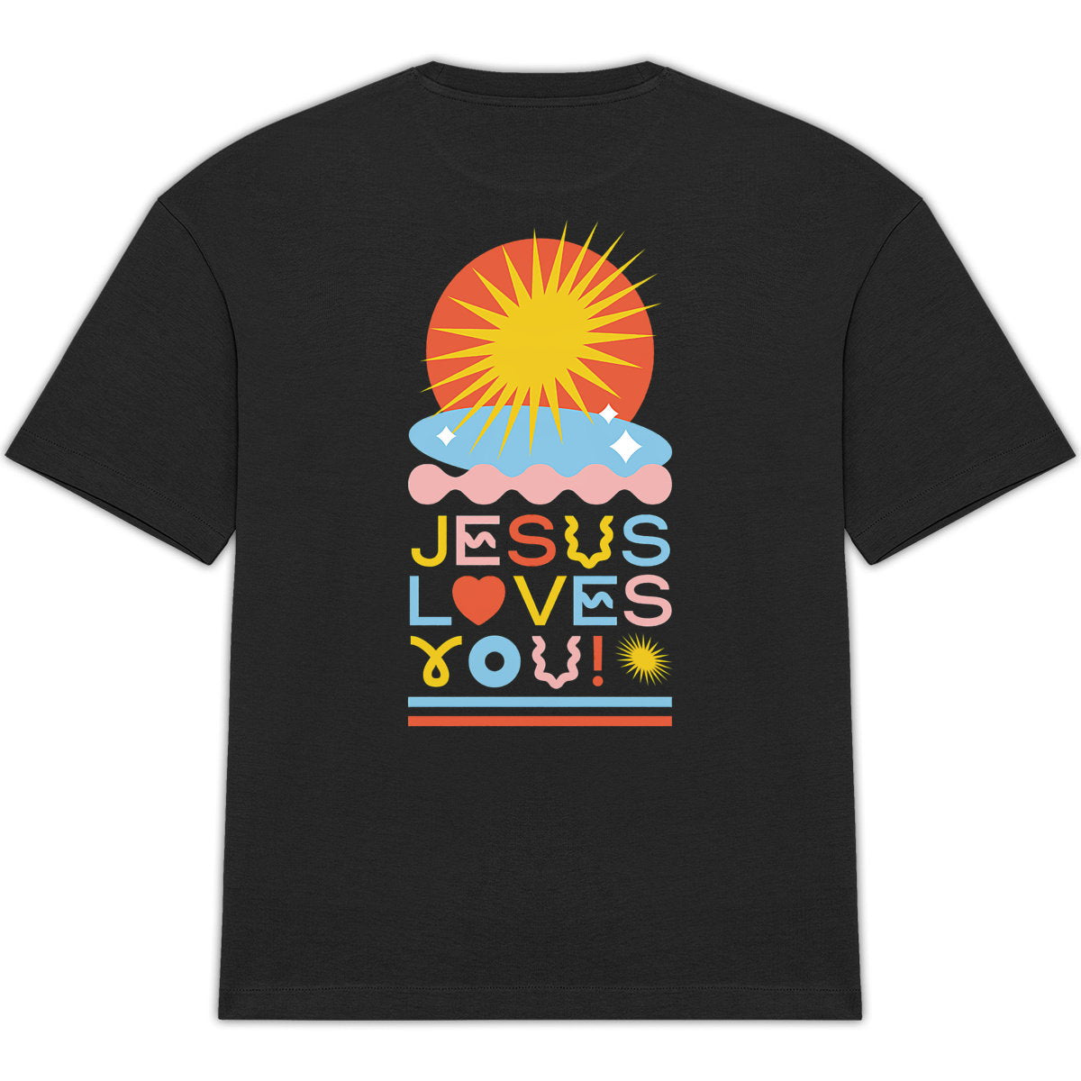 Jesus Loves You - T-shirt unisexe Oversize - dos_3