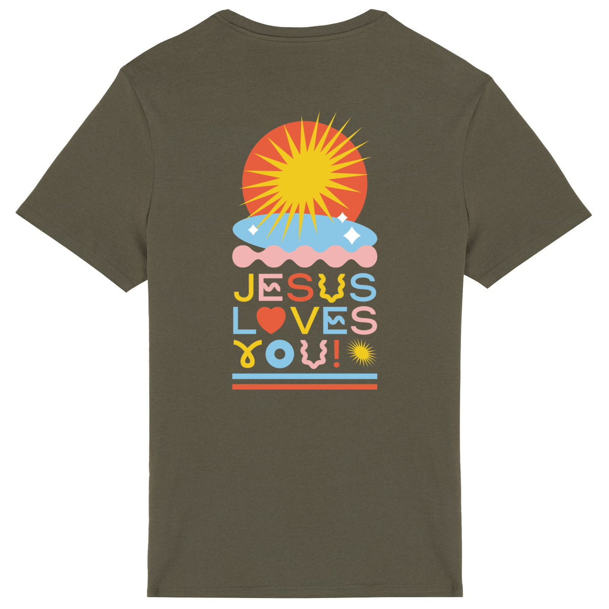 Jesus Loves You - T-shirt H/F - dos_5