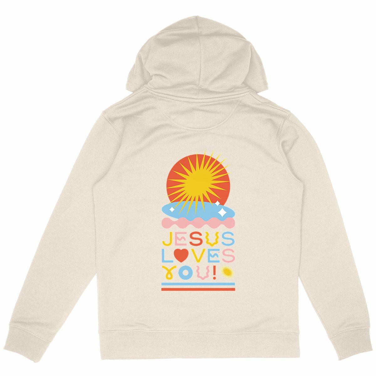 Jesus Loves You - Sweat H/F - dos_ivoire