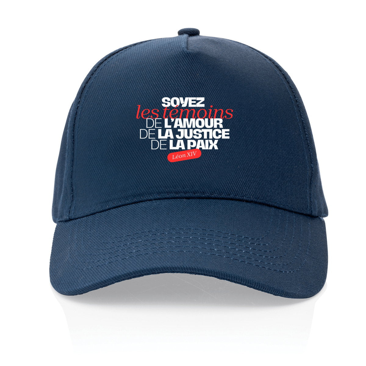 Casquette Pape Léon XIV en France "Soyez des témoins" - face_0