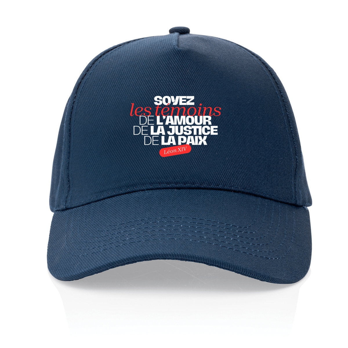 Casquette Pape Léon XIV en France "Soyez des témoins" - face_0