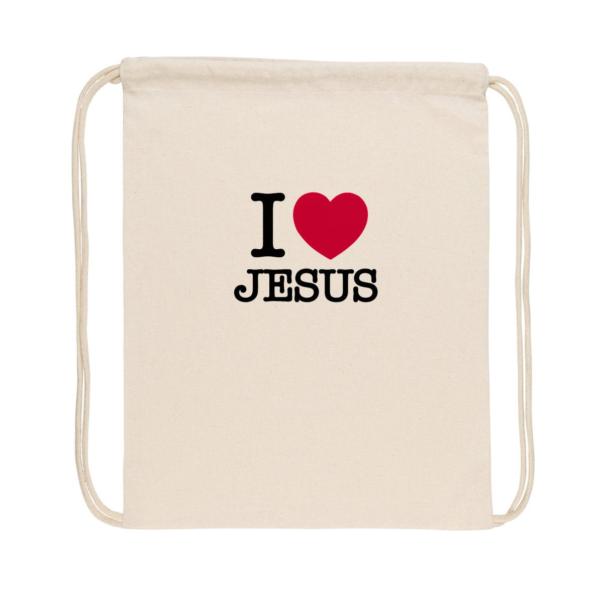 I Love Jesus - Sac à cordelettes - face_0