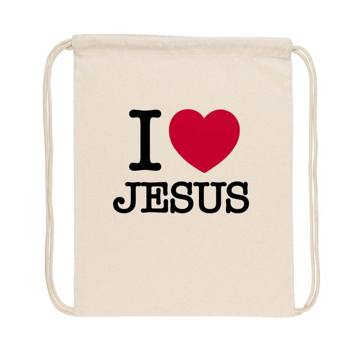 I Love Jesus - Sac à cordelettes - face_0
