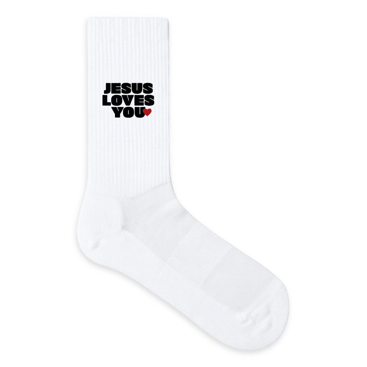 Chaussettes Jesus Loves You - face_0
