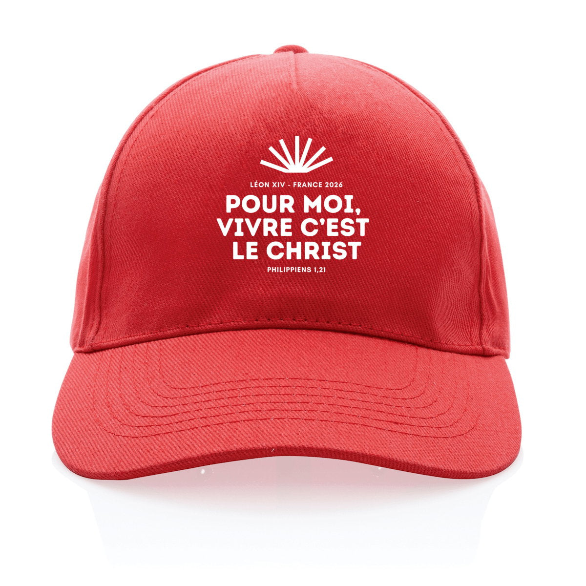 Casquette Pape Léon XIV "Pour moi, vivre c'est le Christ" - face_0