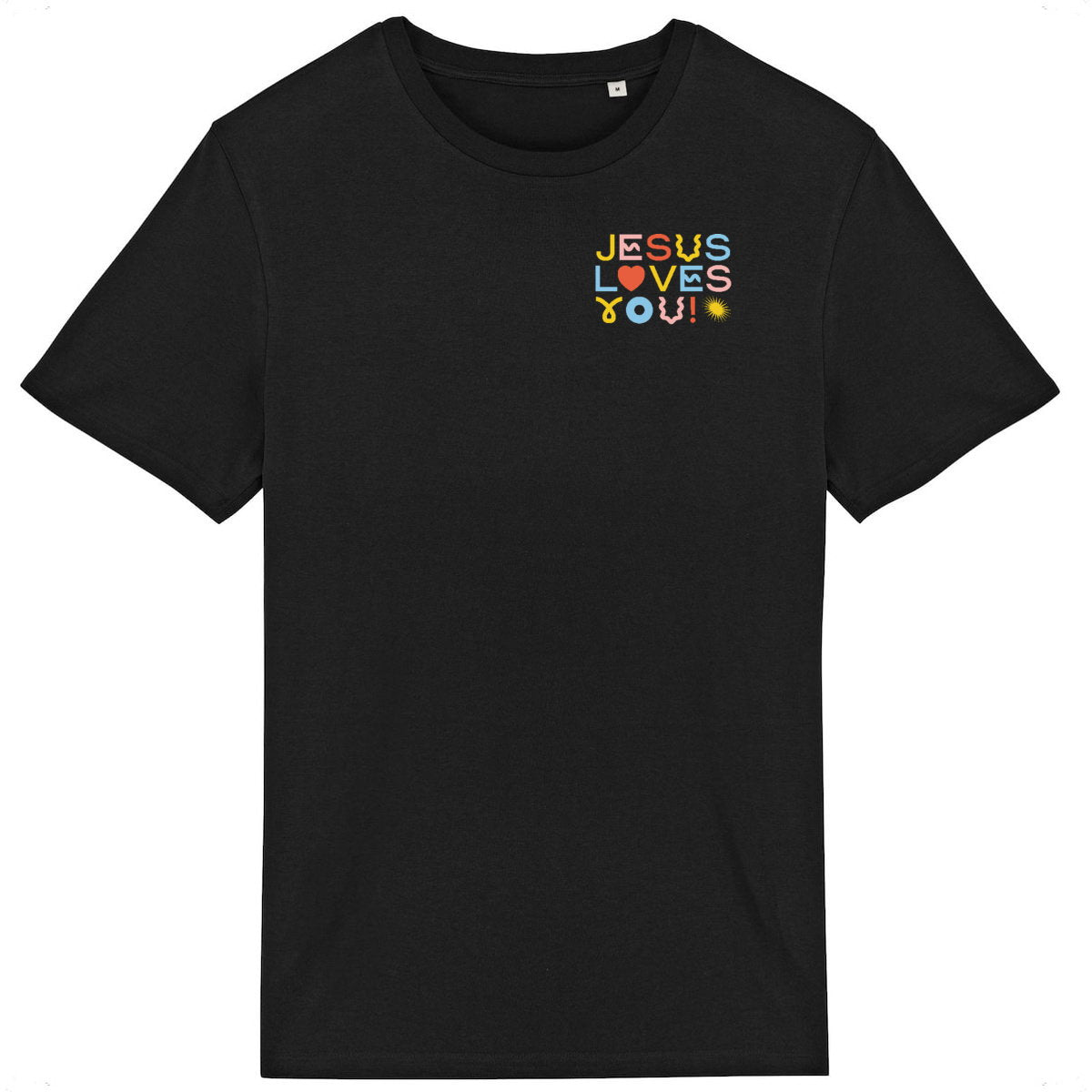 Jesus Loves You - T-shirt H/F - face_1
