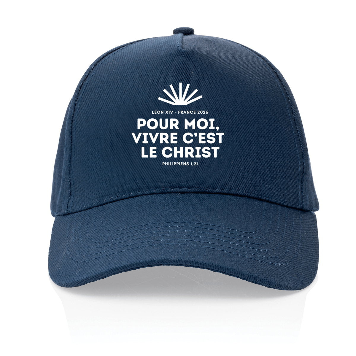 Casquette Pape Léon XIV "Pour moi, vivre c'est le Christ" - face_1