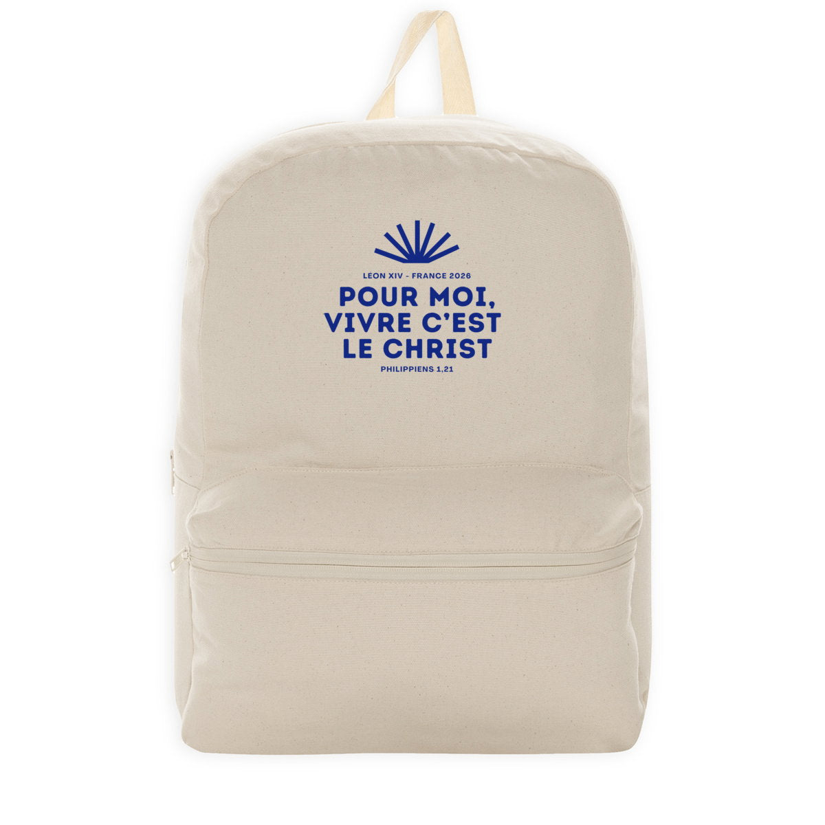 Sac à dos Pape Léon XIV "Pour moi, vivre c'est le Christ" - face_1