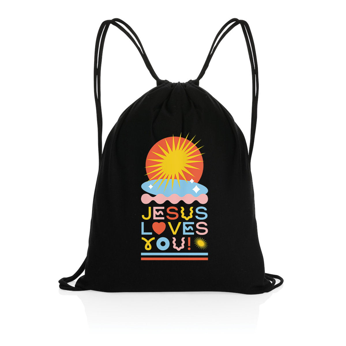 Jesus Loves You - Sac à cordelettes - face_1