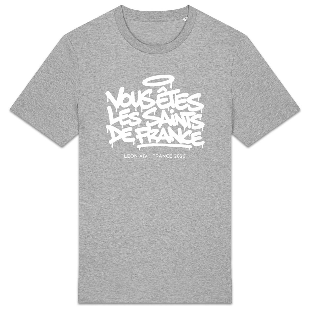 Léon XIV : "Vous êtes les saints de France" - T-shirt couleur - face_1