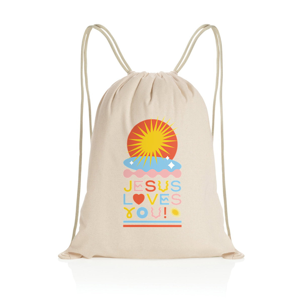 Jesus Loves You - Sac à cordelettes - face_2