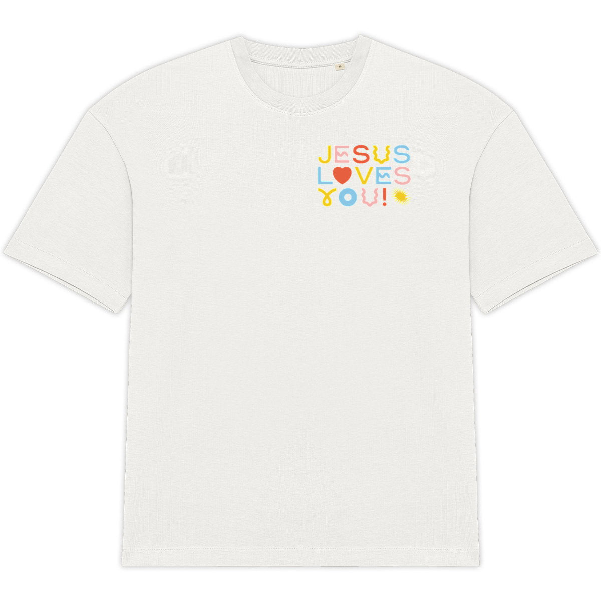 Jesus Loves You - T-shirt unisexe Oversize - face_2