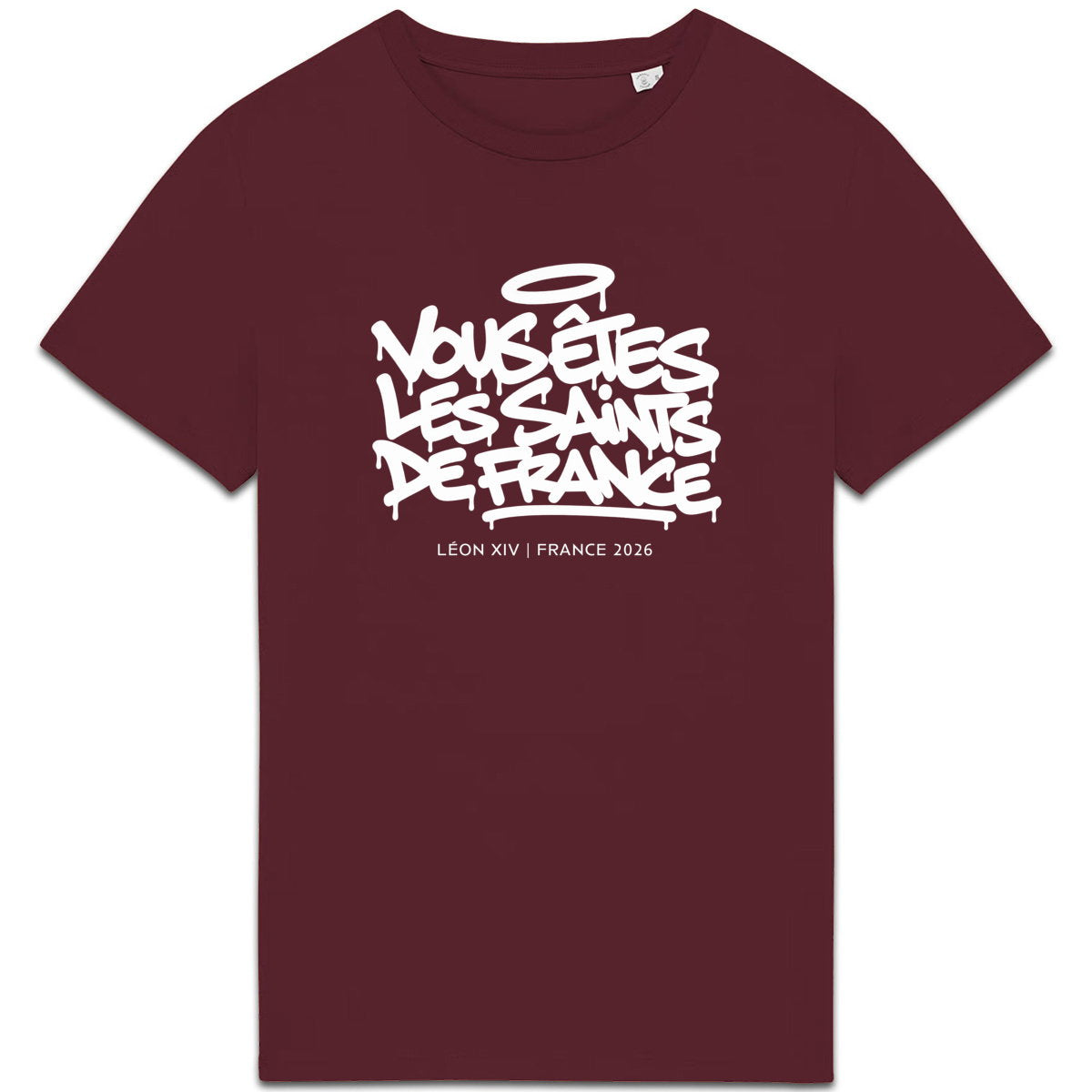 Léon XIV : "Vous êtes les saints de France" - T-shirt couleur - face_3