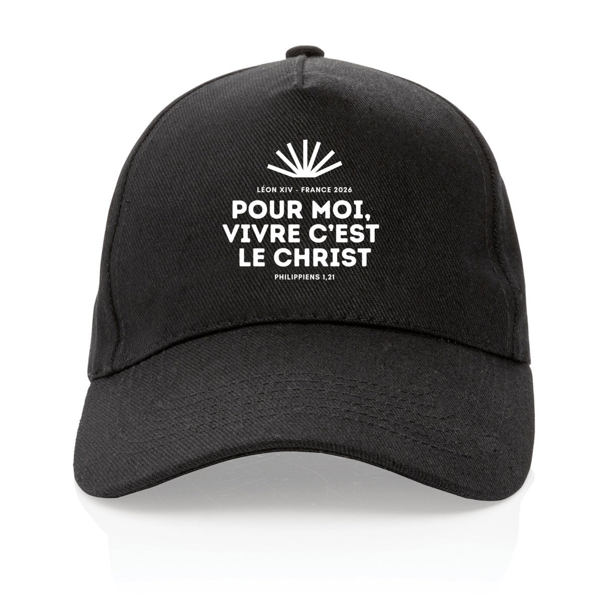 Casquette Pape Léon XIV "Pour moi, vivre c'est le Christ" - face_3