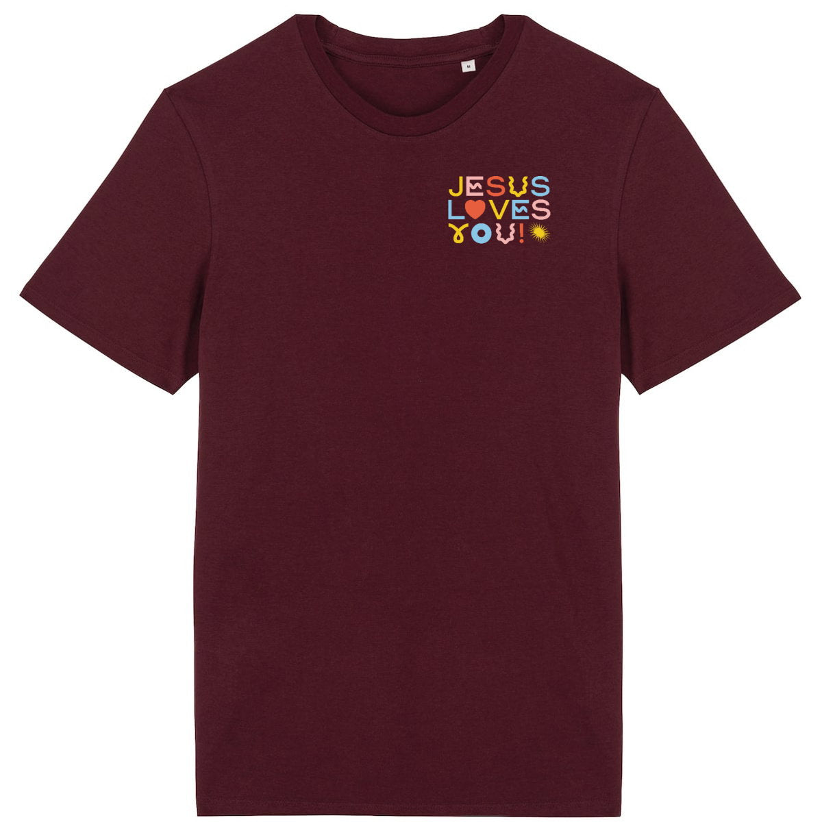 Jesus Loves You - T-shirt H/F - face_3