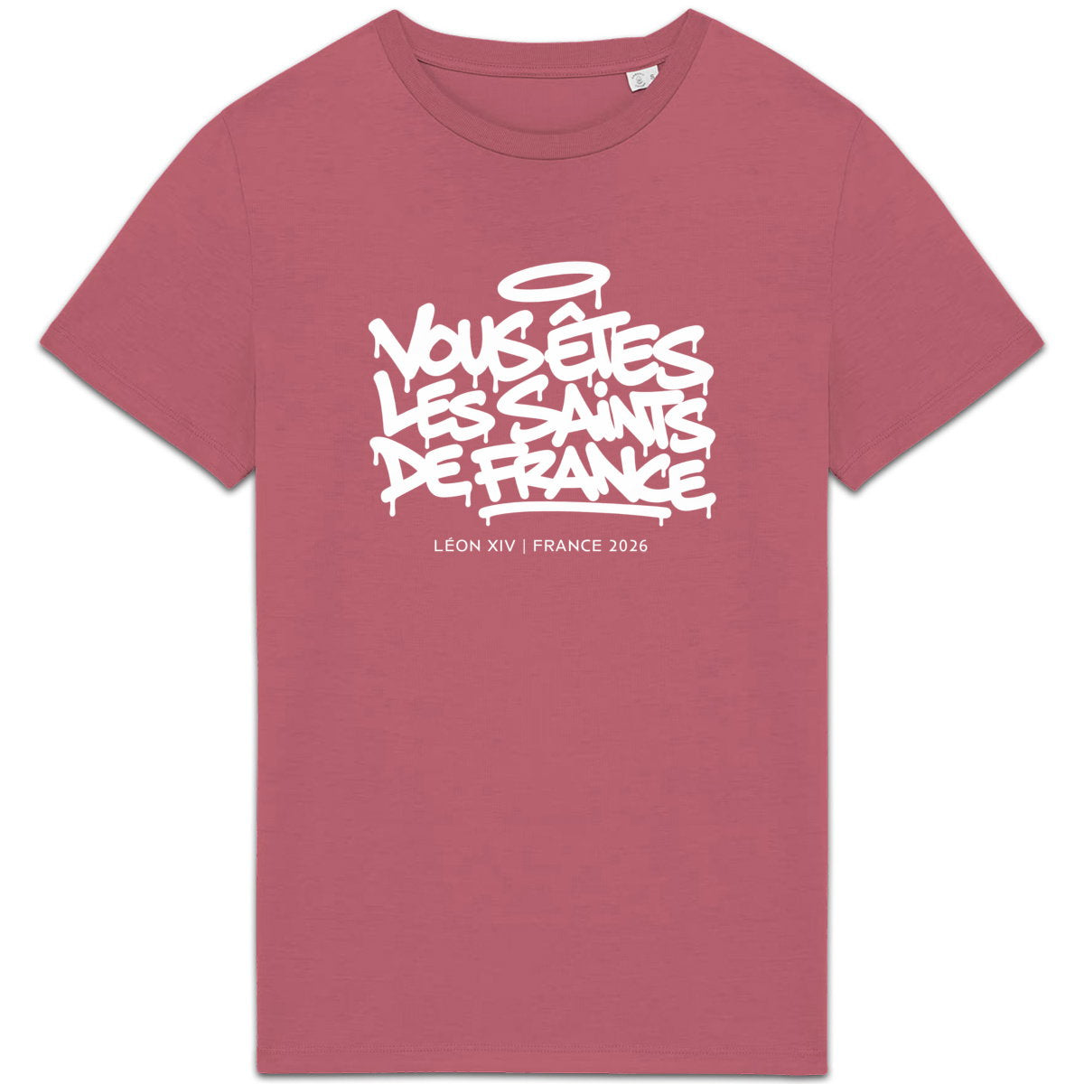 Léon XIV : "Vous êtes les saints de France" - T-shirt couleur - face_7
