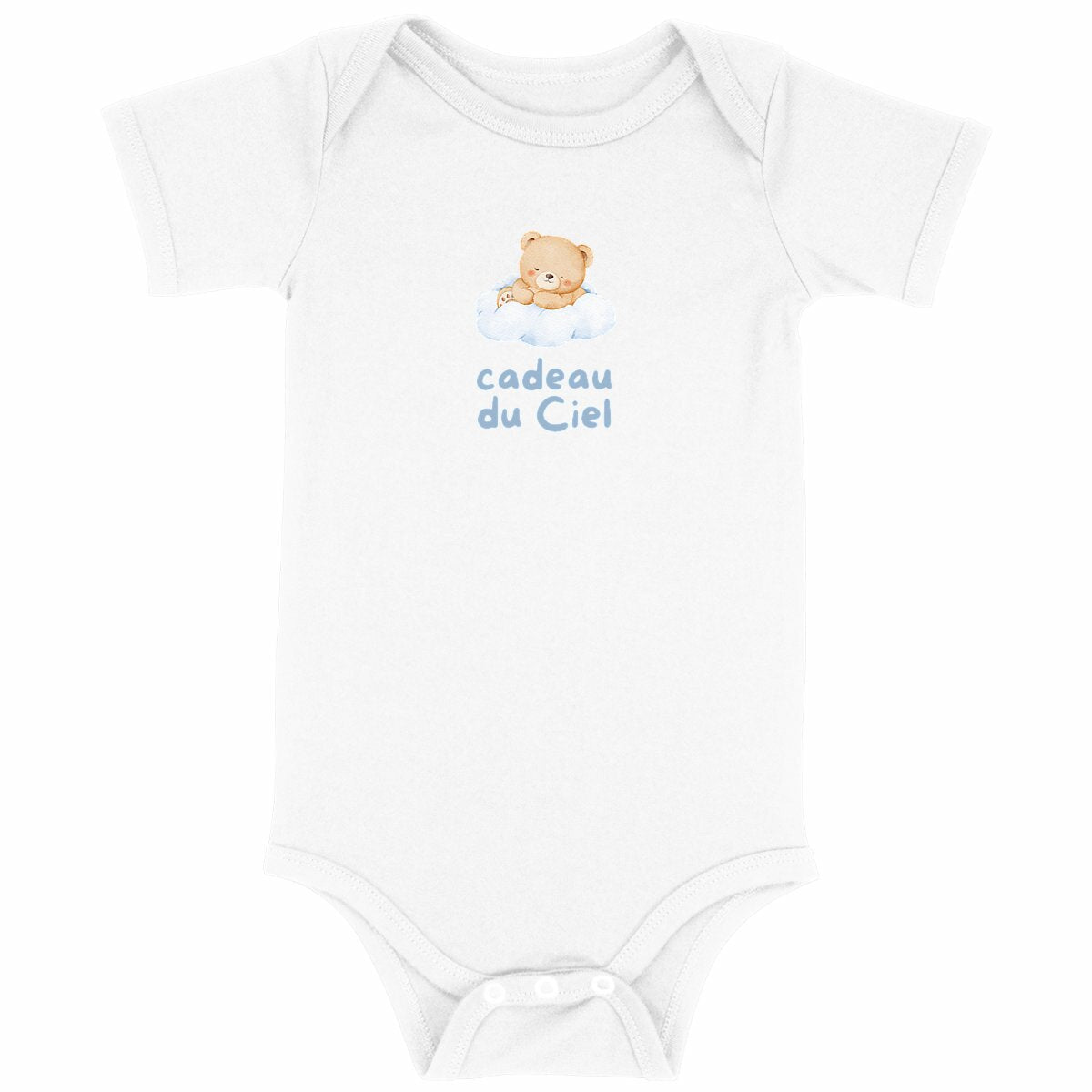 Cadeau du Ciel - Body coton bio - face_blanc