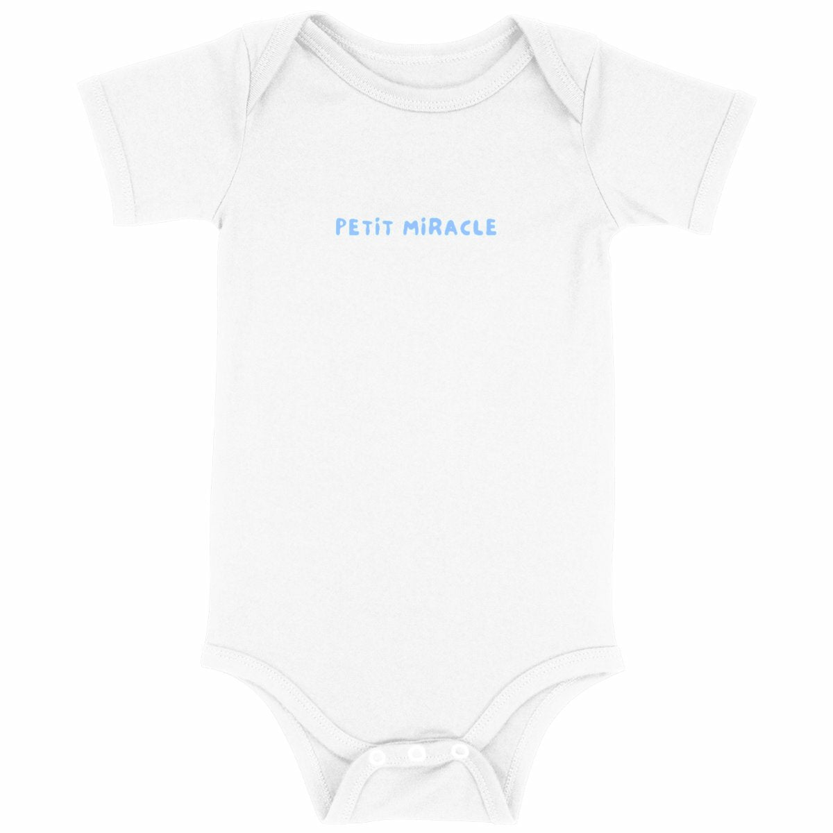 Petit miracle - Body blanc coton bio - face_blanc