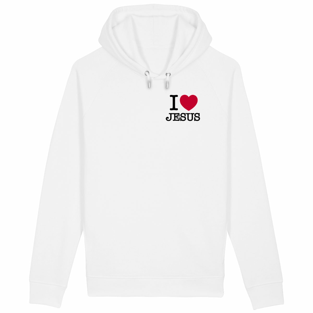 I Love Jesus - Sweat à capuche - face_blanc